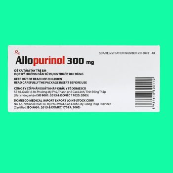 Allopurinol 300mg Domesco 3 Allopurinol 300mg Domesco
