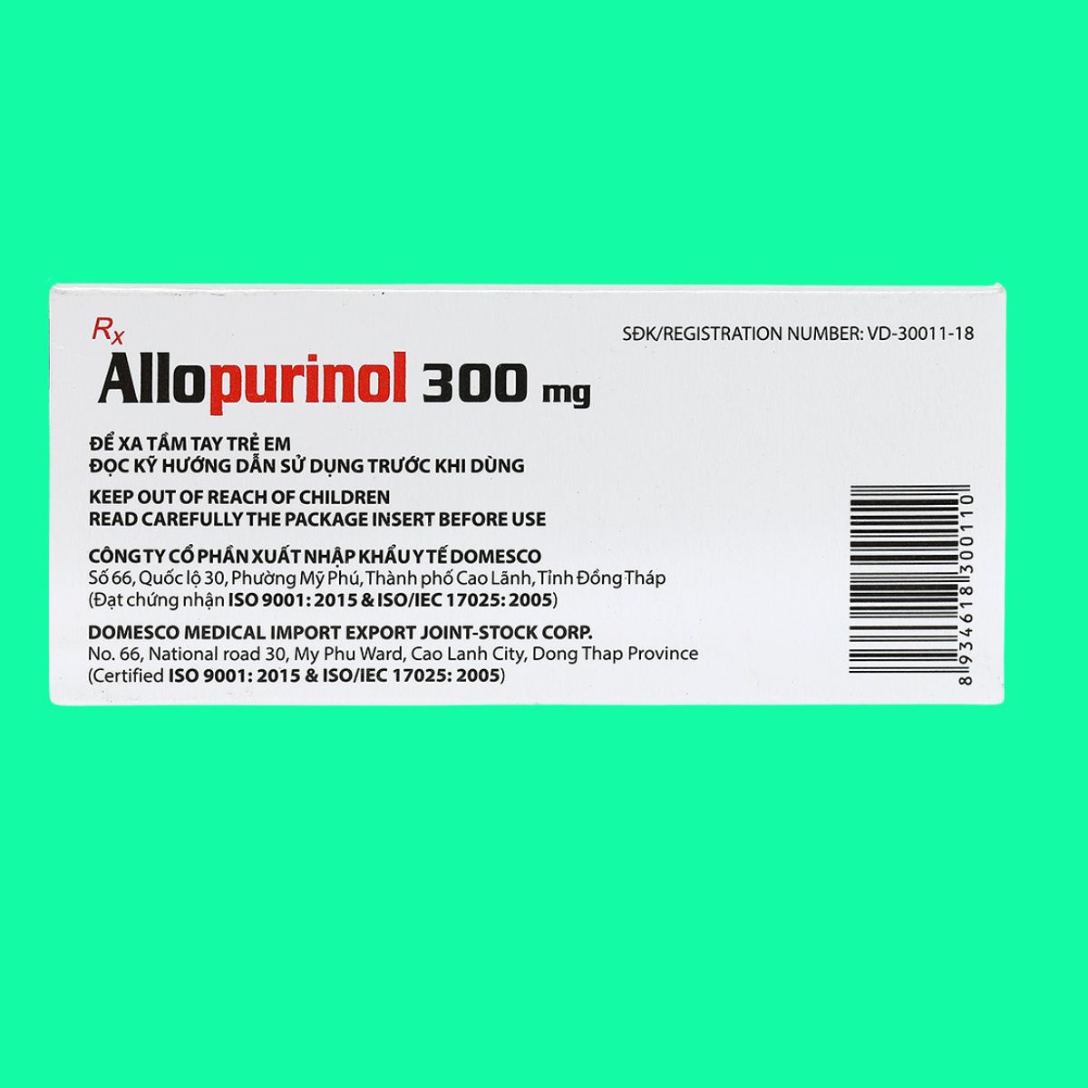 Allopurinol 300mg Domesco (2) Allopurinol 300mg Domesco