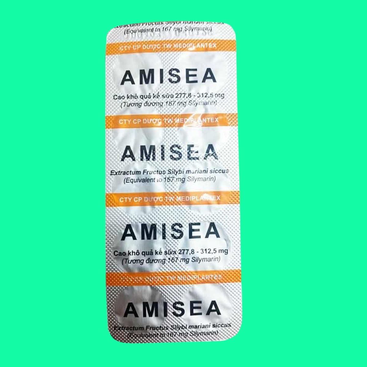 Amisea-167mg-Mediplantex-1 Thuốc Amisea 167mg Mediplantex có tác dụng hỗ trợ điều trị viêm gan mạn, xơ gan