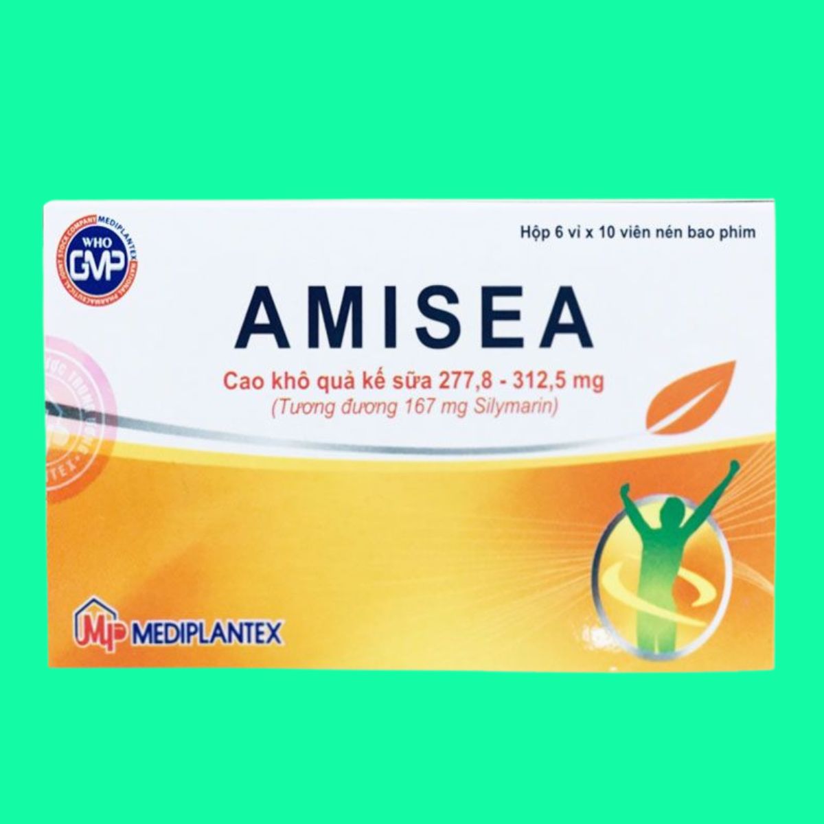 Amisea-167mg-Mediplantex-7 Thuốc Amisea 167mg Mediplantex có tác dụng hỗ trợ điều trị viêm gan mạn, xơ gan