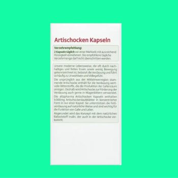 Bổ Gan Altapharma Artischocken Kapseln 3 Bổ Gan Altapharma Artischocken Kapseln