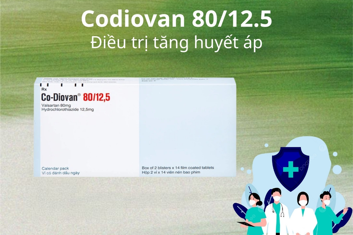Codiovan 80/12.5 điều trị tăng huyết áp