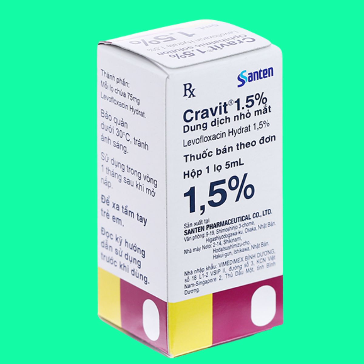 Cravit 1.5% Santen (3) Cravit 1.5% Santen