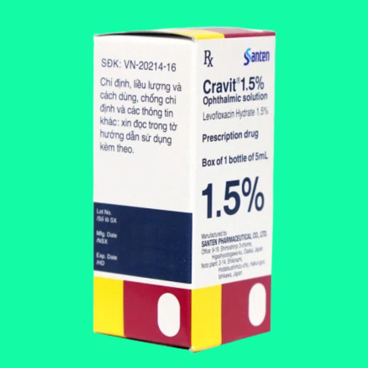 Cravit 1.5% Santen (5) Cravit 1.5% Santen
