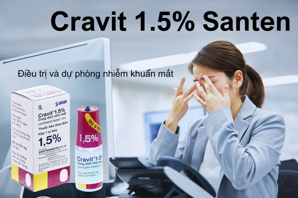 Cravit 1.5% Santen 12 Cravit 1.5% Santen