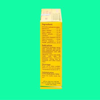 Dầu gừng Thái Dương 24ml 5 Dầu gừng Thái Dương 24ml