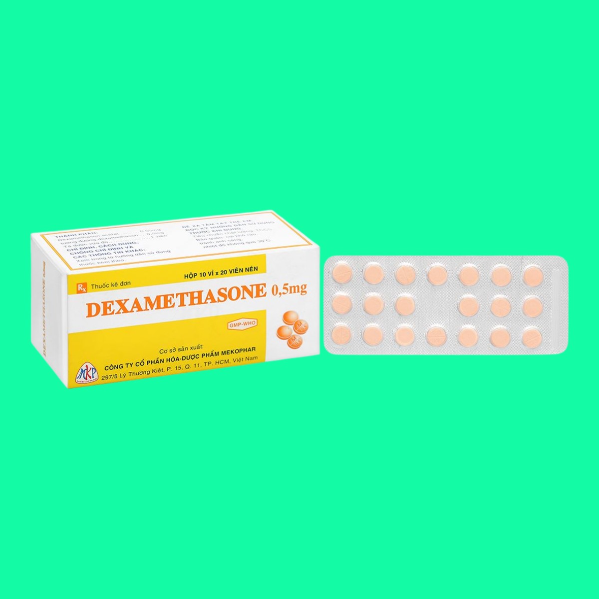 Dexamethasone-0.5mg-Mekophar-1 Dexamethasone 0.5mg Mekophar
