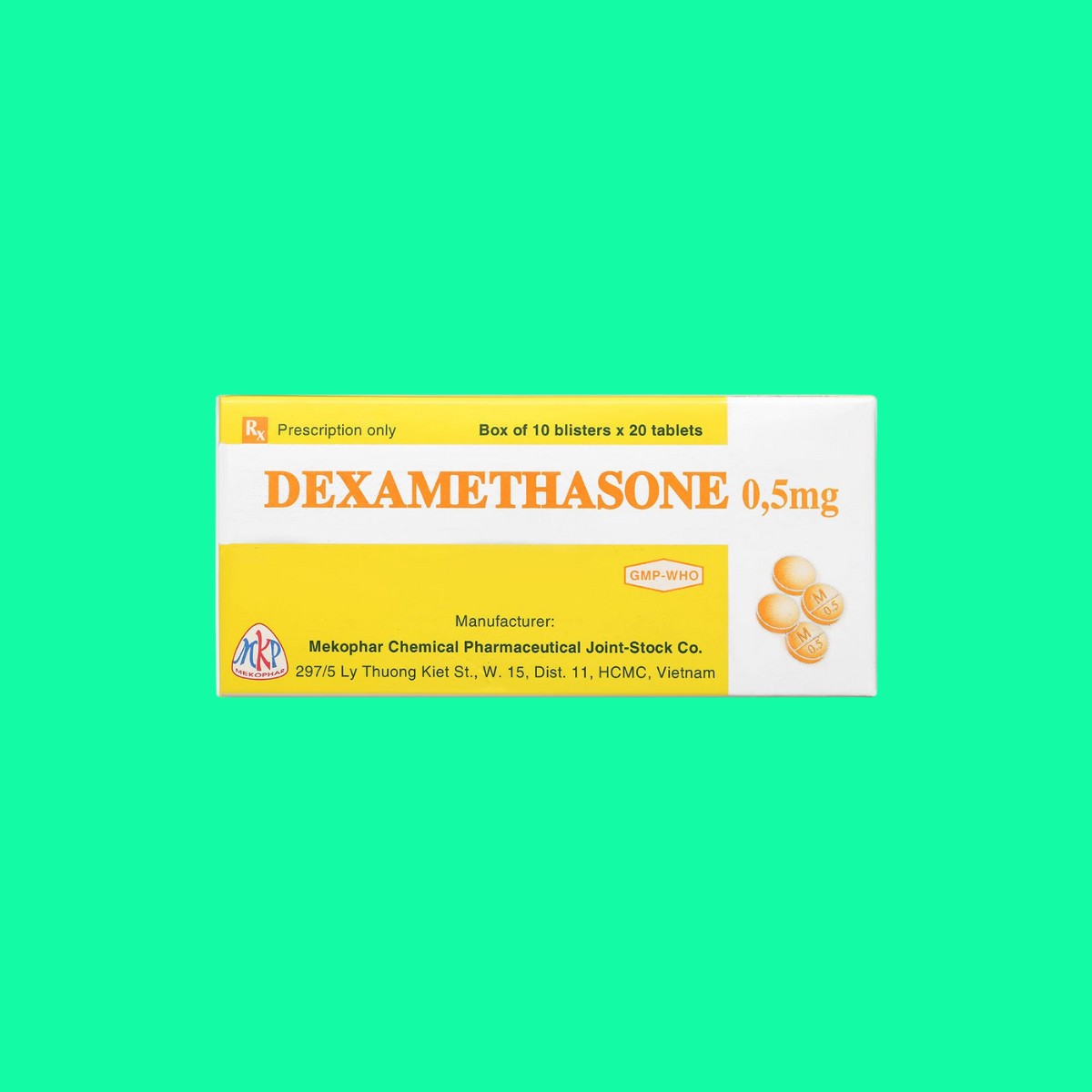 Dexamethasone-0.5mg-Mekophar-3 Dexamethasone 0.5mg Mekophar