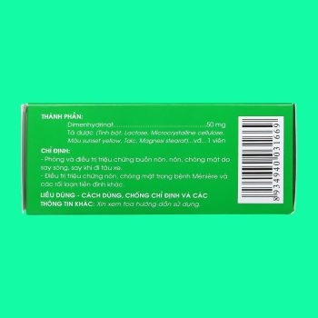 Dimenhydrinat 50mg Traphaco 5 Dimenhydrinat 50mg Traphaco