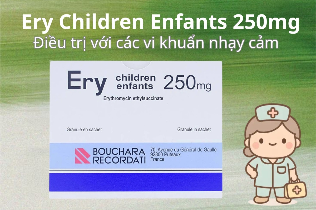 Ery Children Enfants 250mg 9 Ery Children Enfants 250mg điều trị nhiễm khuẩn
