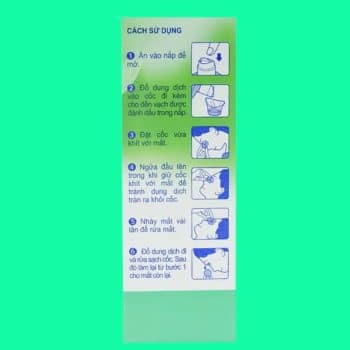 Dung dịch rửa mắt Eyemiru Wash Nitto Medic có tác dụng giúp làm sạch mắt