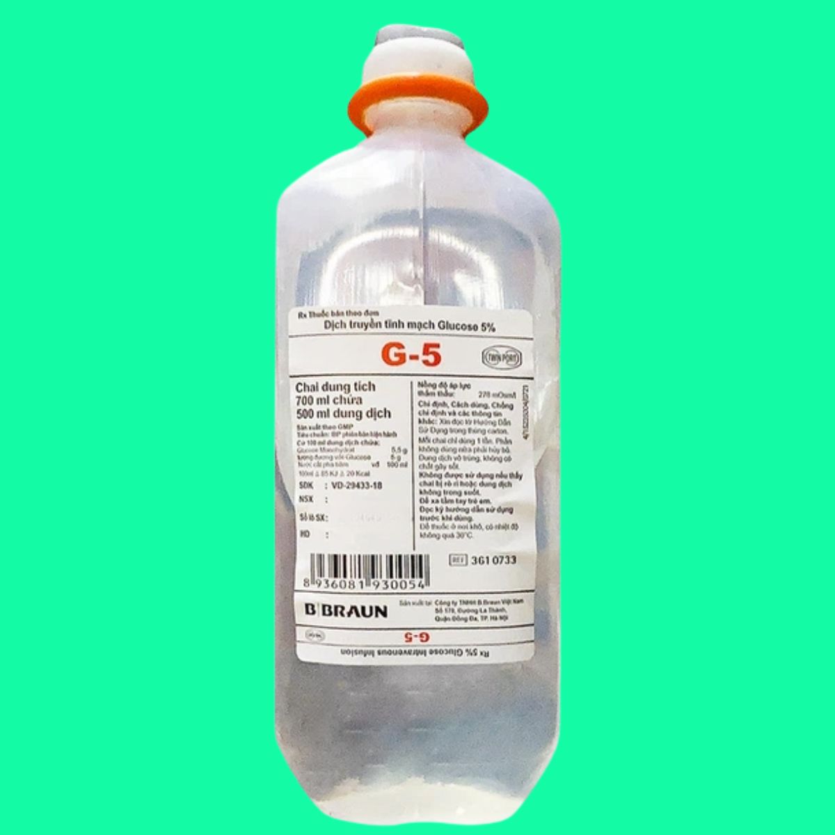 Glucose 5% Braun (1) Glucose 5% Braun