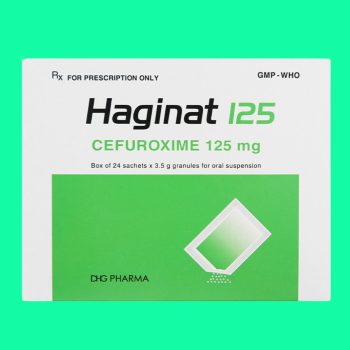 Haginat 125 DHG 3 Thuốc Haginat 125 DHG có tác dụng điều trị các nhiễm khuẩn nhạy cảm