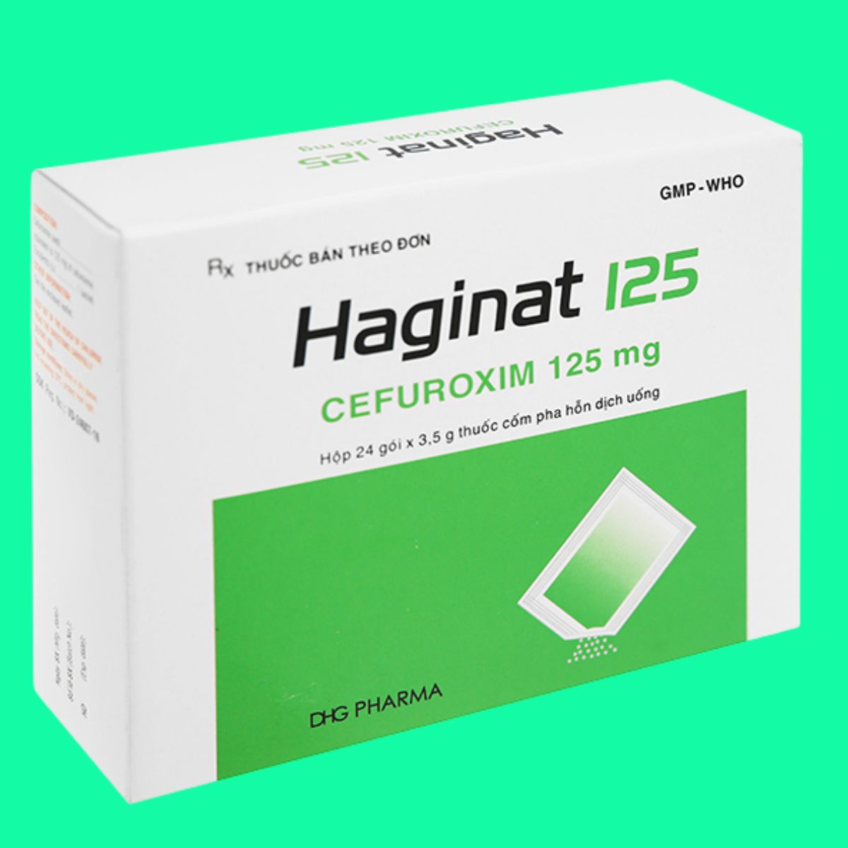Haginat-125-DHG-5 Thuốc Haginat 125 DHG có tác dụng điều trị các nhiễm khuẩn nhạy cảm