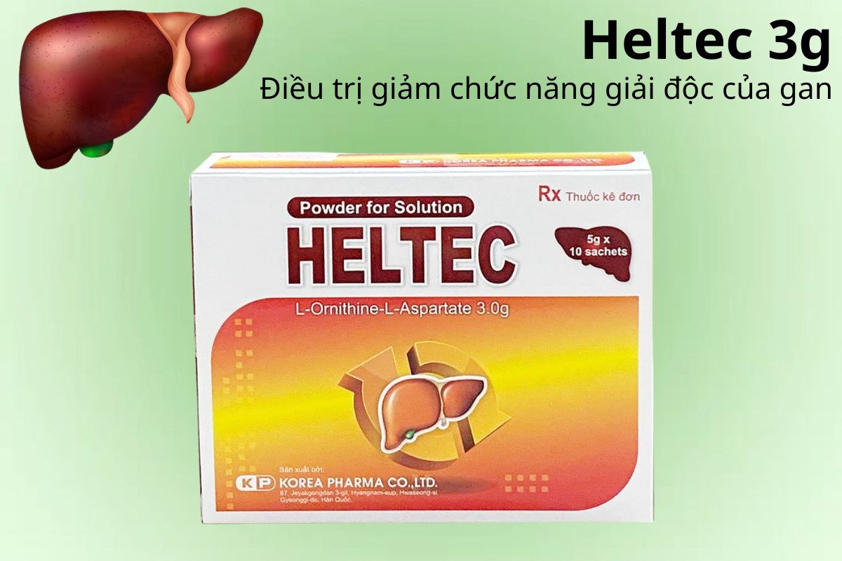 Heltec 3g điều trị giảm chức năng giải độc của gan