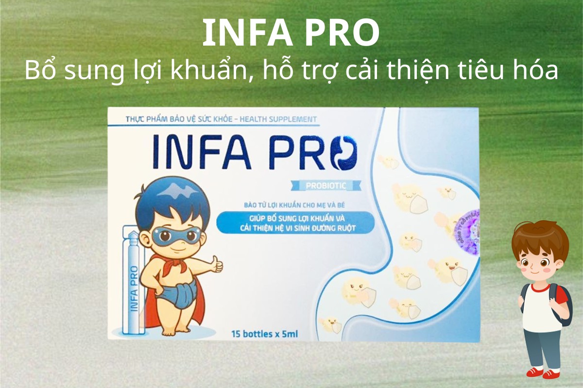 INFA PRO 7 INFA PRO hỗ trợ bổ sung lợi khuẩn, cải thiện tiêu hóa