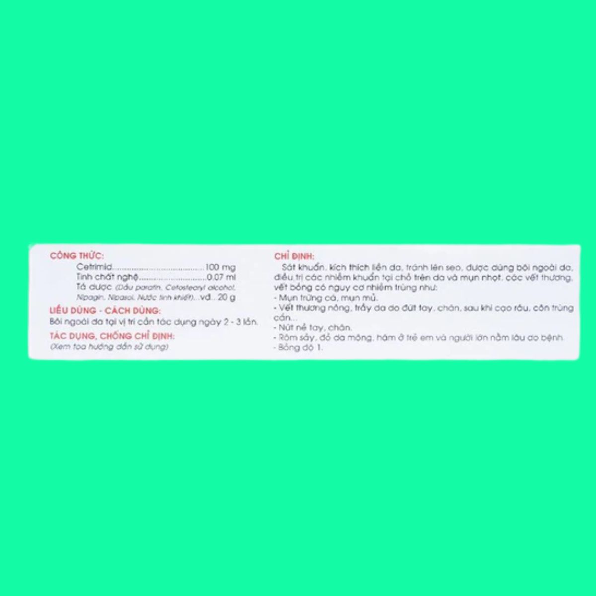 Levigatus-Traphaco-5 Kem bôi Levigatus Traphaco có tác dụng điều trị mụn trứng cá, mụn mủ, vết thương nông