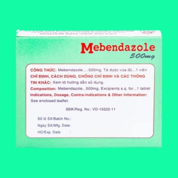 Mebendazole 500mg Mekophar