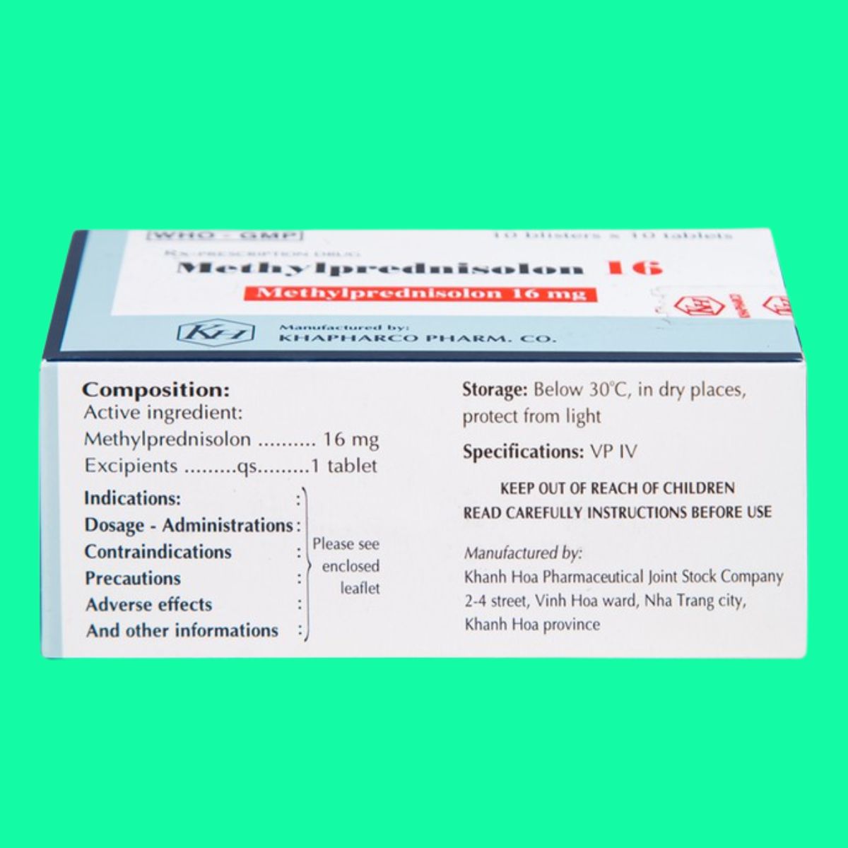 Methylprednisolon 16 Khapharco (6) Methylprednisolon 16 Khapharco