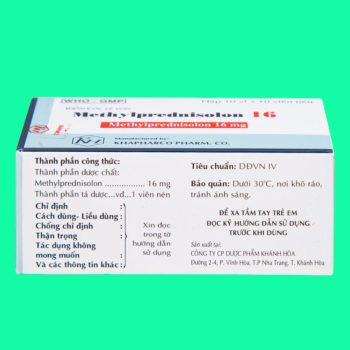 Methylprednisolon 16 Khapharco 7 Methylprednisolon 16 Khapharco