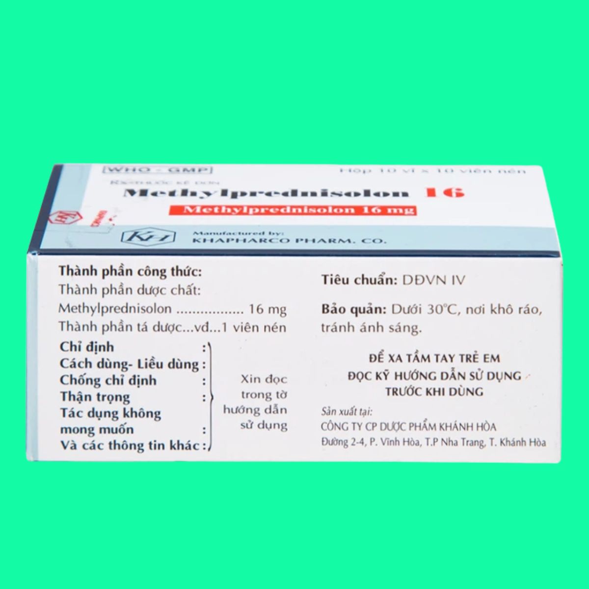 Methylprednisolon 16 Khapharco (7) Methylprednisolon 16 Khapharco