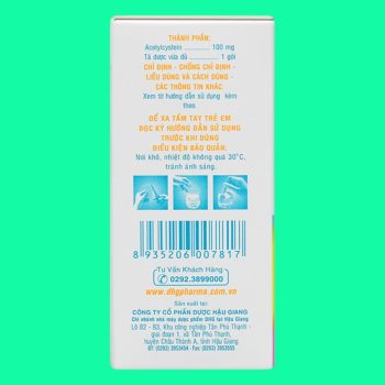 Mitux E 100mg DHG Pharma 5 Thuốc Mitux E 100mg DHG Pharma có tác dụng giúp tiêu nhầy trong các bệnh hô hấp