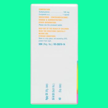 Mitux E 100mg DHG Pharma 4 Thuốc Mitux E 100mg DHG Pharma có tác dụng giúp tiêu nhầy trong các bệnh hô hấp