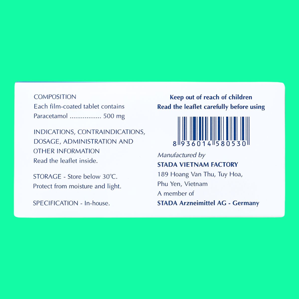 Paracetamol Stada 500mg (10) Paracetamol Stada 500mg