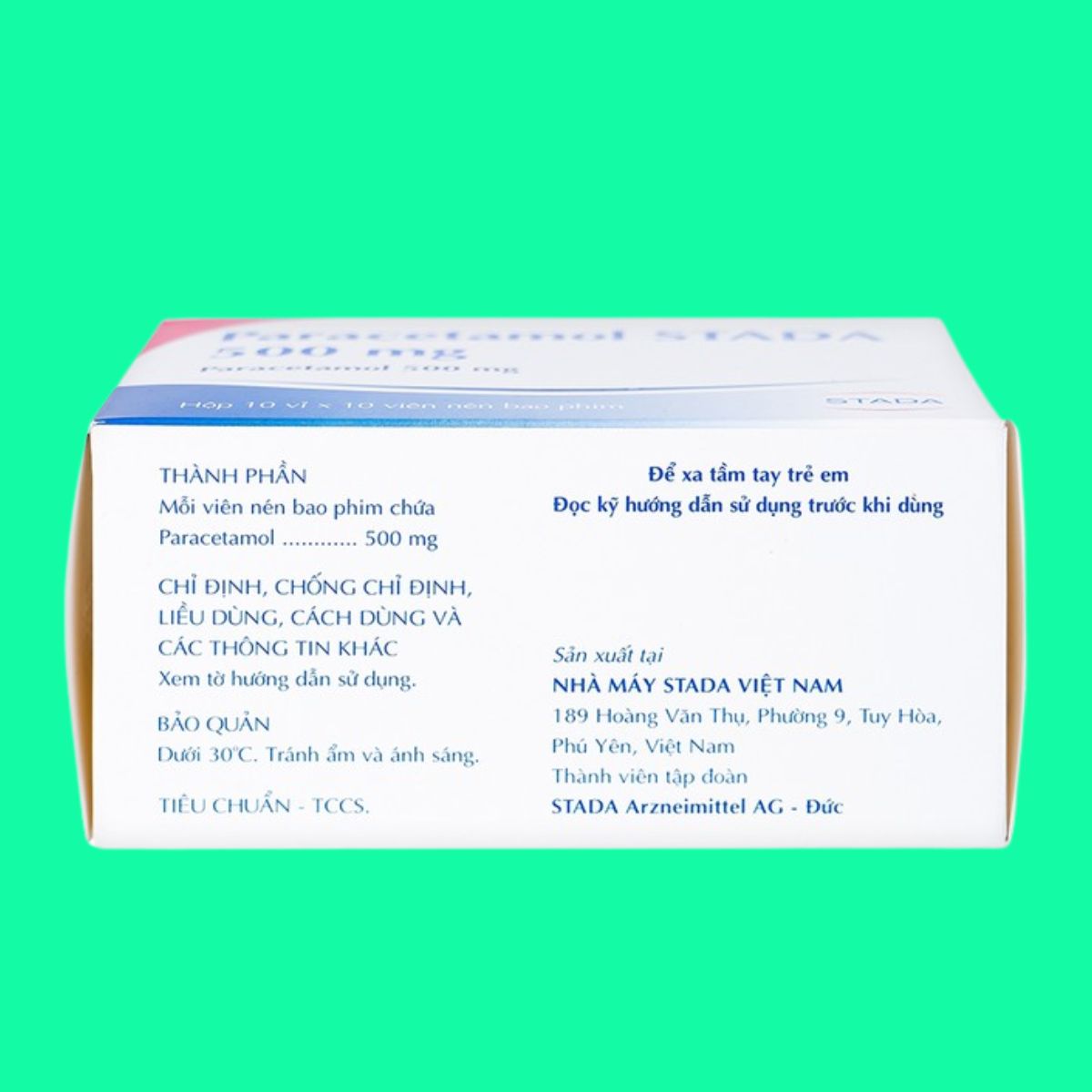 Paracetamol Stada 500mg (7) Paracetamol Stada 500mg