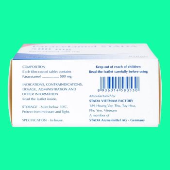 Paracetamol Stada 500mg 9 Paracetamol Stada 500mg
