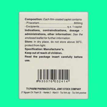Piracetam 800mg TV. Pharm 5 Piracetam 800mg TV.Pharm