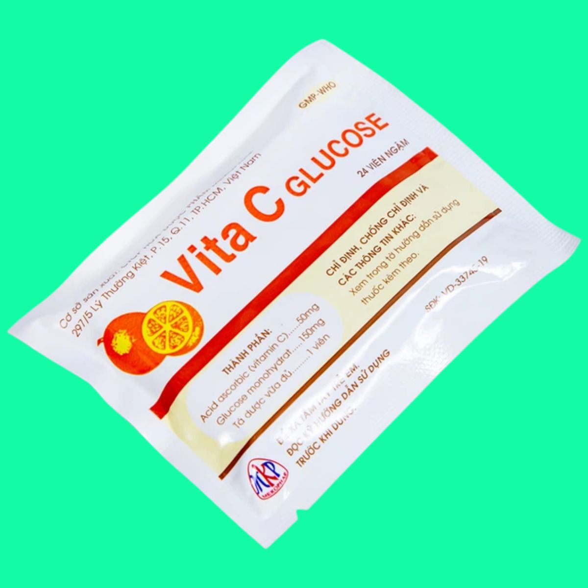 Vita-C-Glucose-Mekophar-2 Viên ngậm Vita C Glucose Mekophar có tác dụng giúp tăng cường sức đề kháng