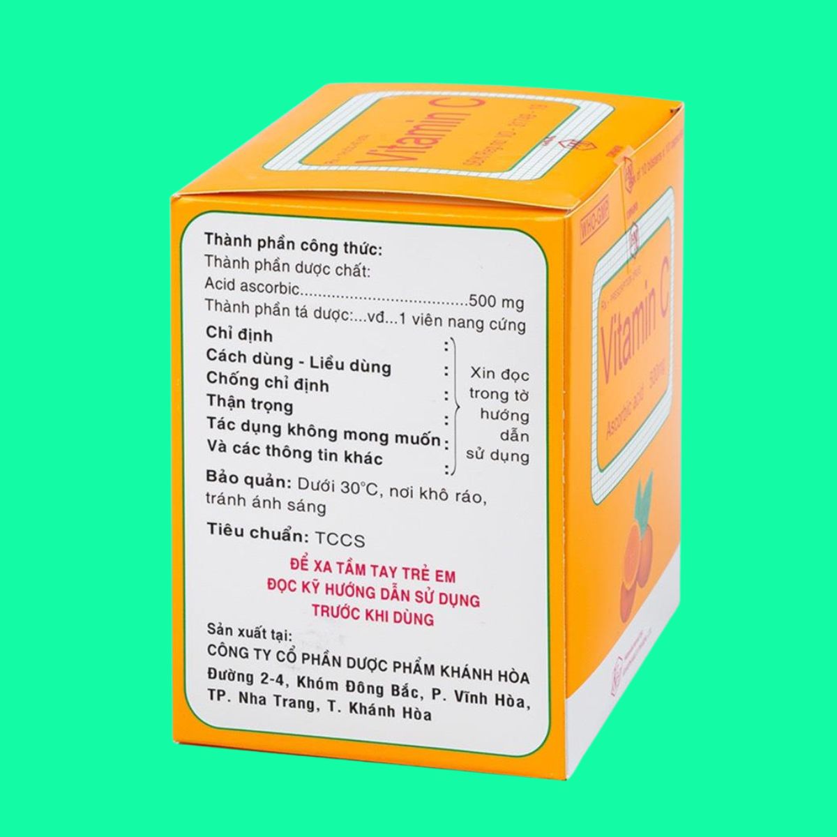Vitamin C 500mg Khapharco (5) Vitamin C 500mg Khapharco