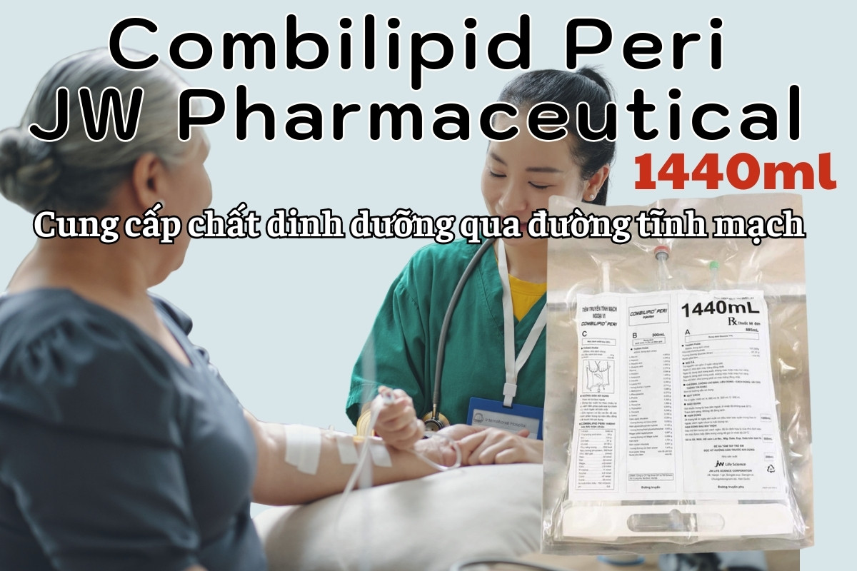 Combilipid Peri JW Pharmaceutical 1440ml 6 Combilipid Peri JW Pharmaceutical 1440ml cung cấp chất dinh dưỡng qua đường tĩnh mạch