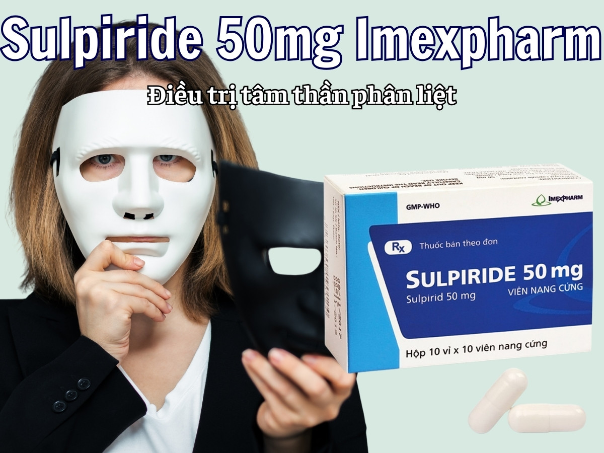 Sulpiride 50mg Imexpharm 6 Sulpiride 50mg Imexpharm điều trị tâm thần phân liệt