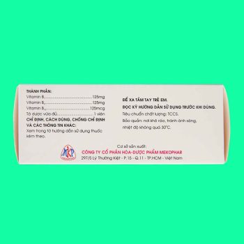 Vitamin B1-B6-B12 Mekophar 3 Vitamin B1-B6-B12 Mekophar
