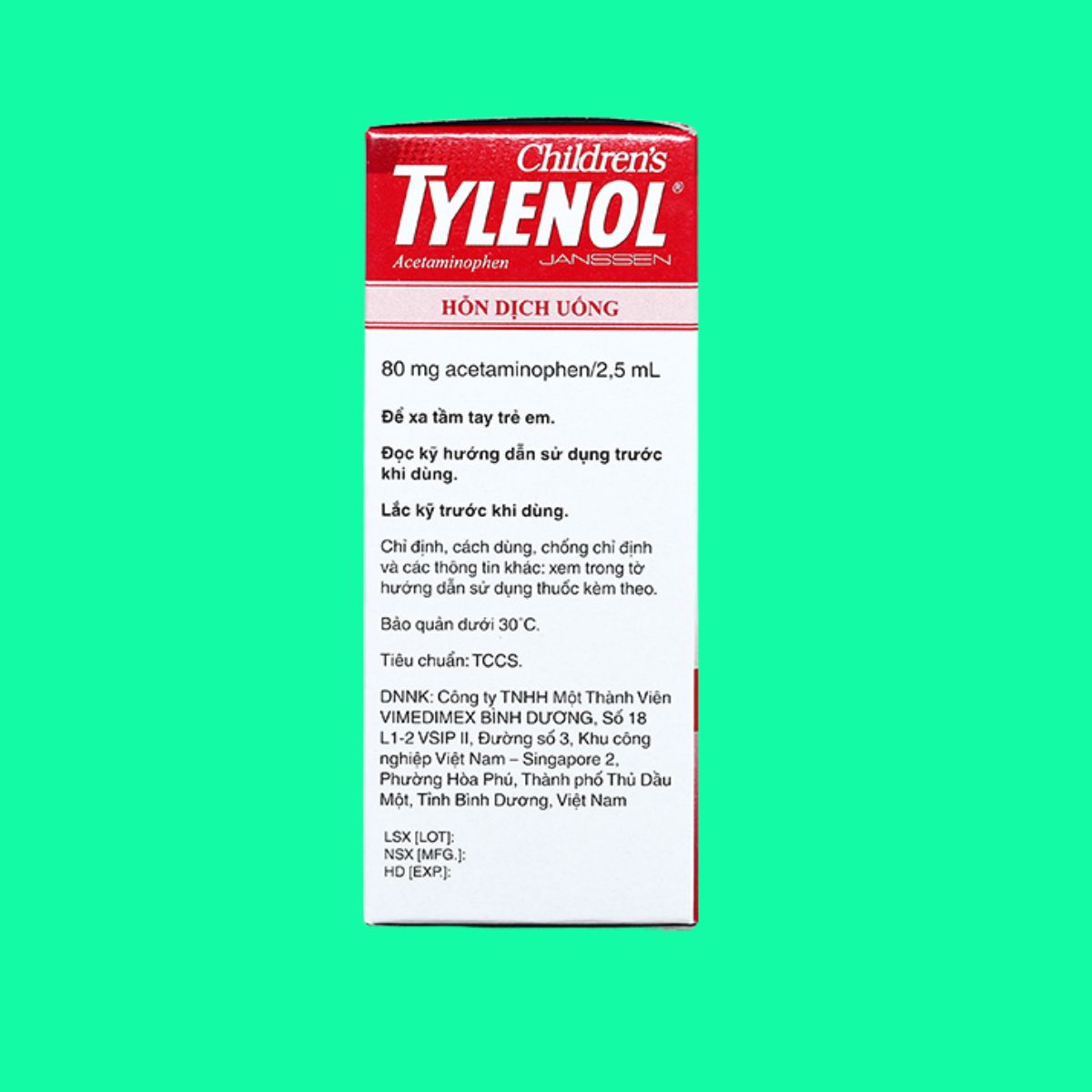 Children' s Tylenol (3) Children's Tylenol