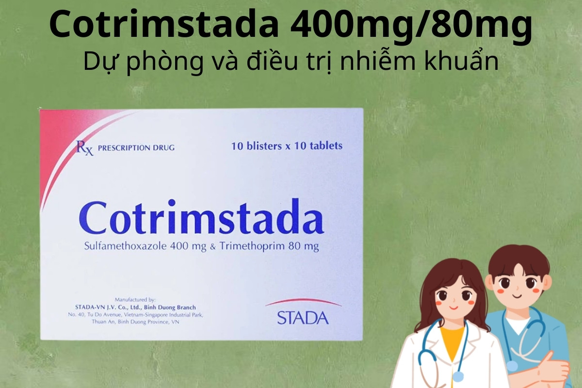 Cotrimstada dự phòng và điều trị nhiễm khuẩn