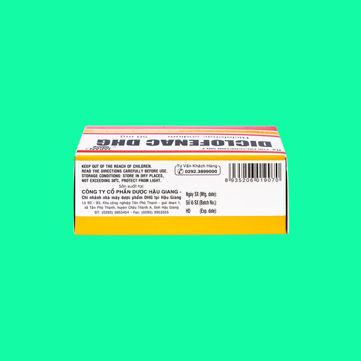 Diclofenac-50mg-DHG-4 Diclofenac 50mg DHG