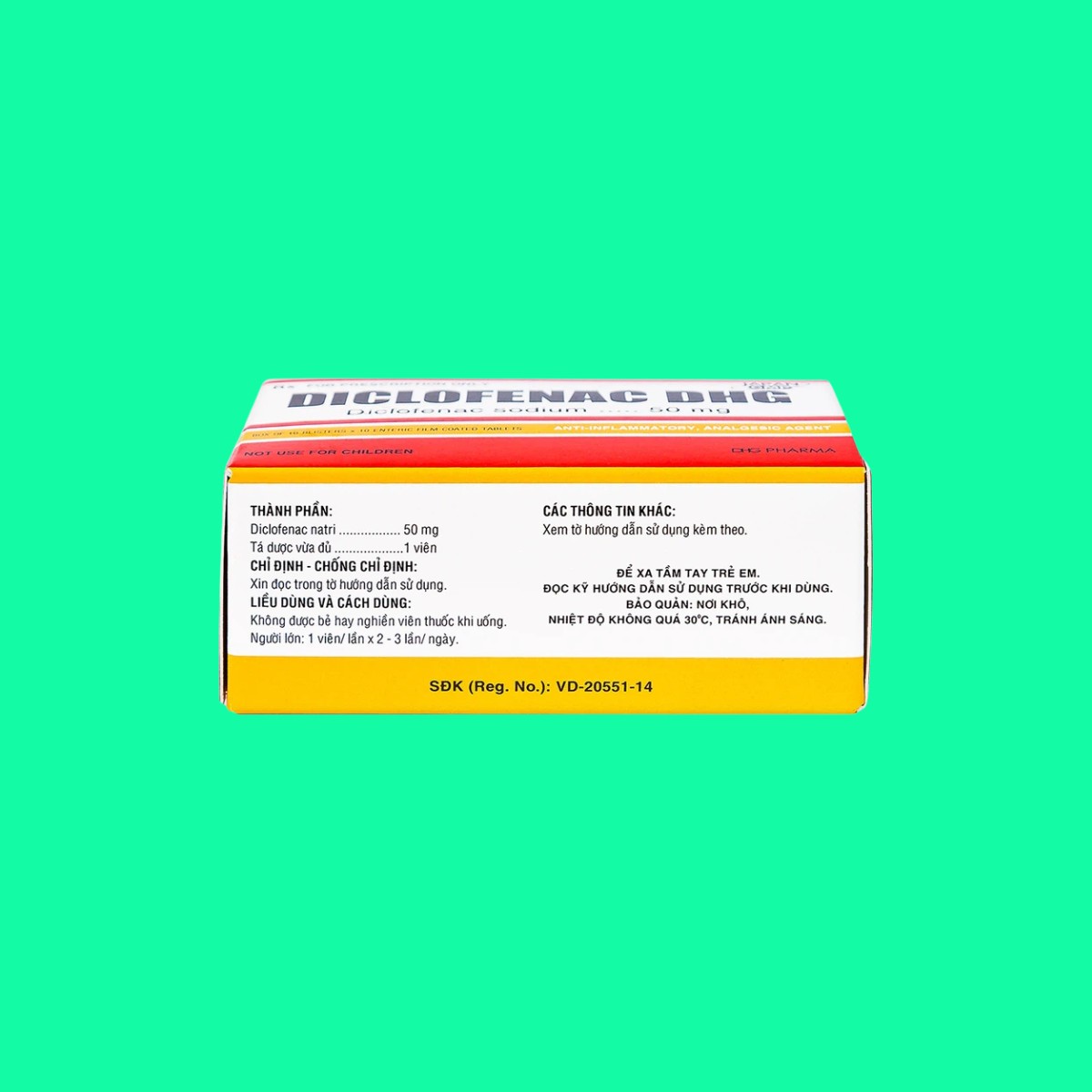 Diclofenac-50mg-DHG-5 Diclofenac 50mg DHG