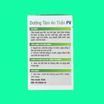Dưỡng Tâm An Thần PV 6 Dưỡng Tâm An Thần PV
