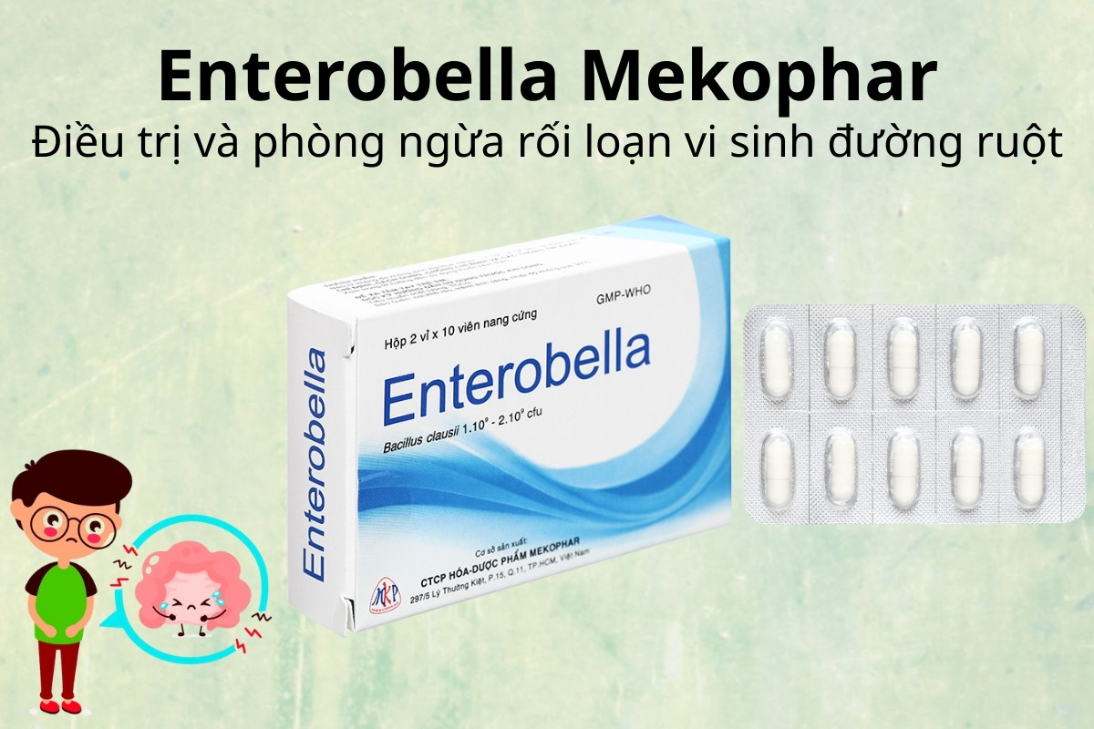 Enterobella điều trị và phòng ngừa rối loạn vi sinh đường ruột
