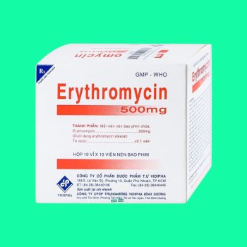 Erythromycin 500mg Vidipha 3 Erythromycin 500mg Vidipha