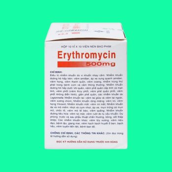 Erythromycin 500mg Vidipha 7 Erythromycin 500mg Vidipha