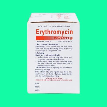 Erythromycin 500mg Vidipha 6 Erythromycin 500mg Vidipha