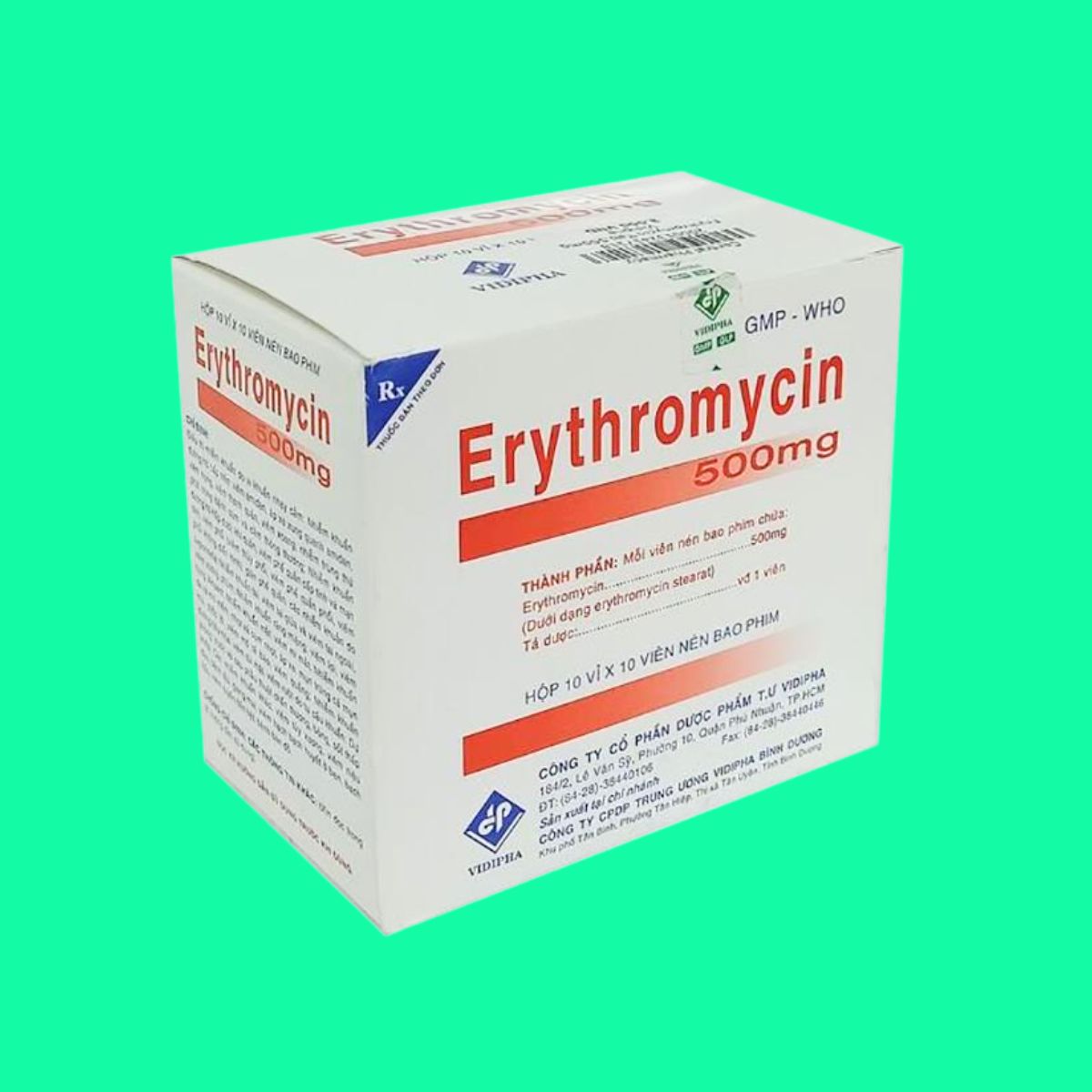 Erythromycin 500mg Vidipha (6) Erythromycin 500mg Vidipha
