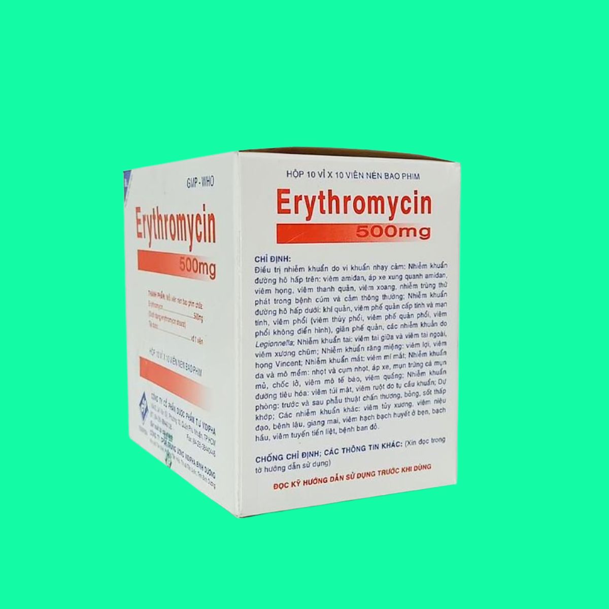 Erythromycin 500mg Vidipha (7) Erythromycin 500mg Vidipha