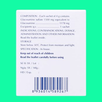 Glucosamine Stada Sachet 1500mg (dạng bột) 7 Glucosamine Stada 1500mg