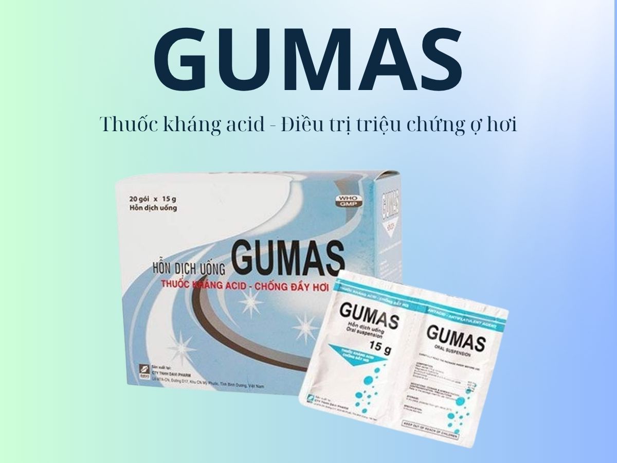 Gumas 8 Thuốc Gumas hỗ trợ điều trị viêm loét dạ dày, viêm thực quản