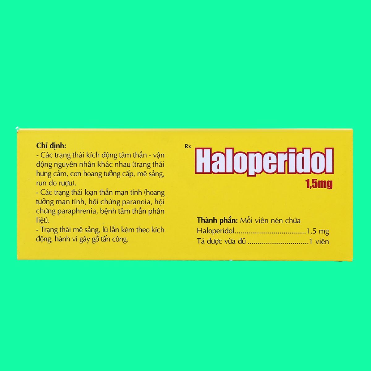 Haloperidol 1.5mg (7) Haloperidol 1.5mg